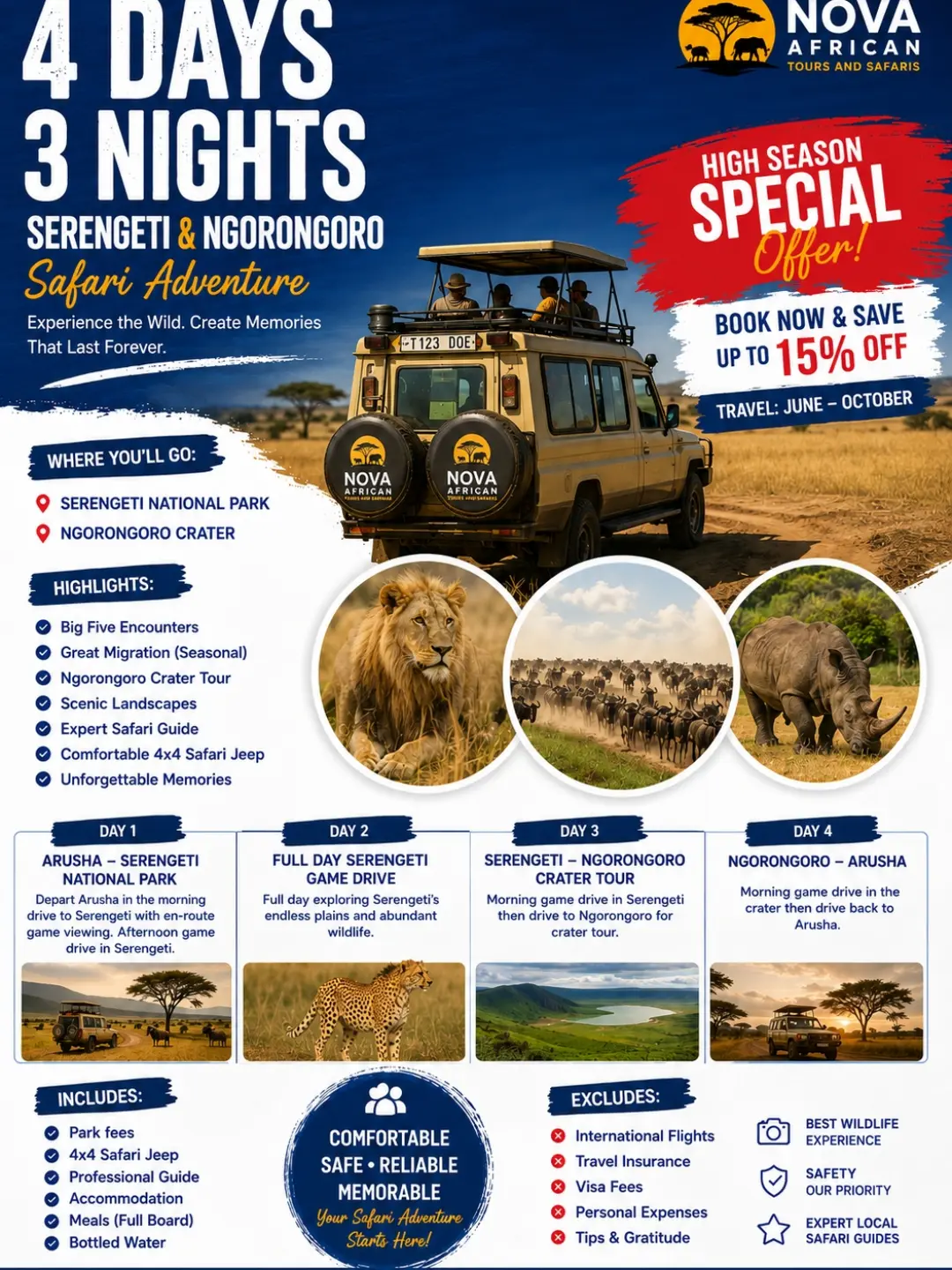 Nova African tours and safaris