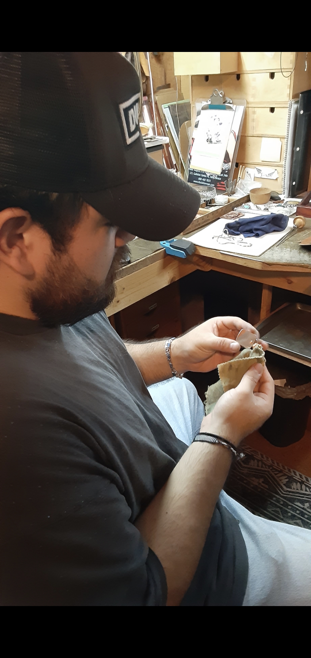 Metalsmithing in Rustic Studio