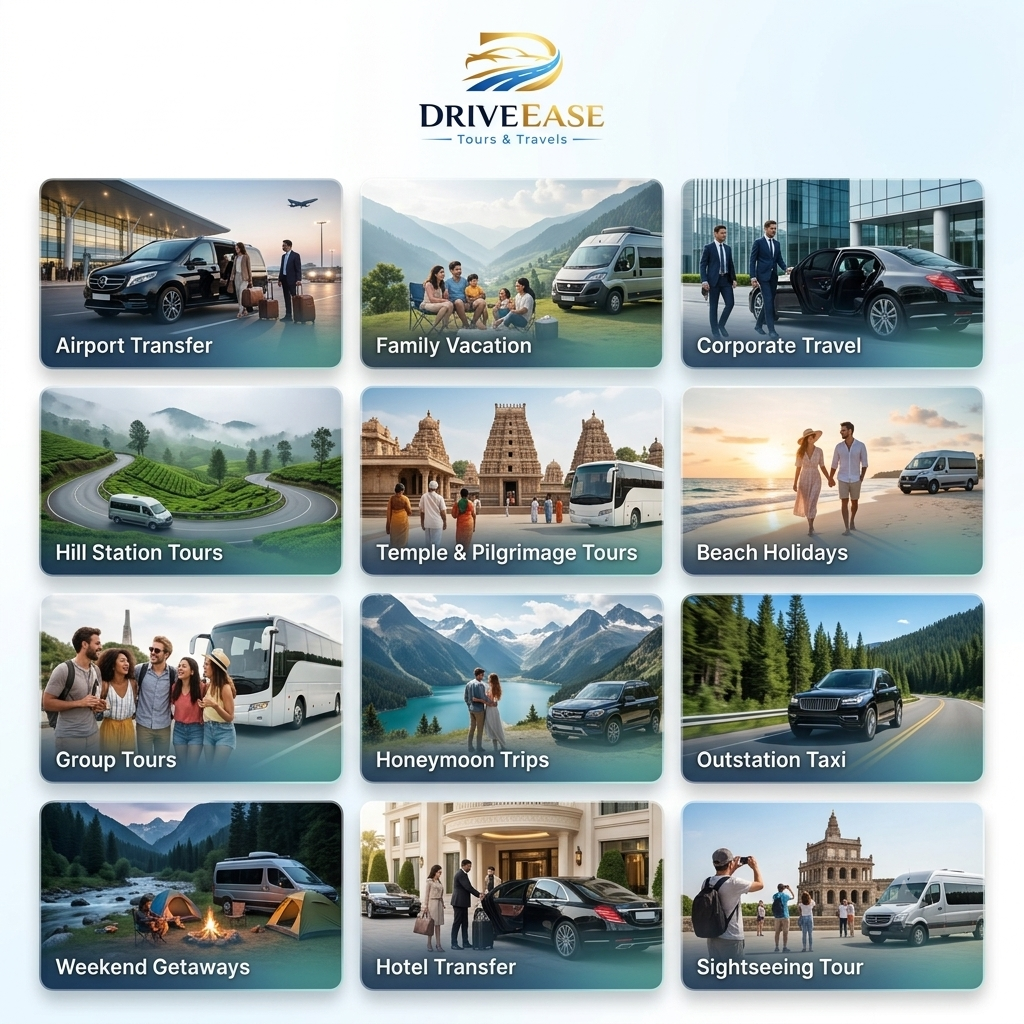 DRIVEEASE TOURS AND TRAVELS