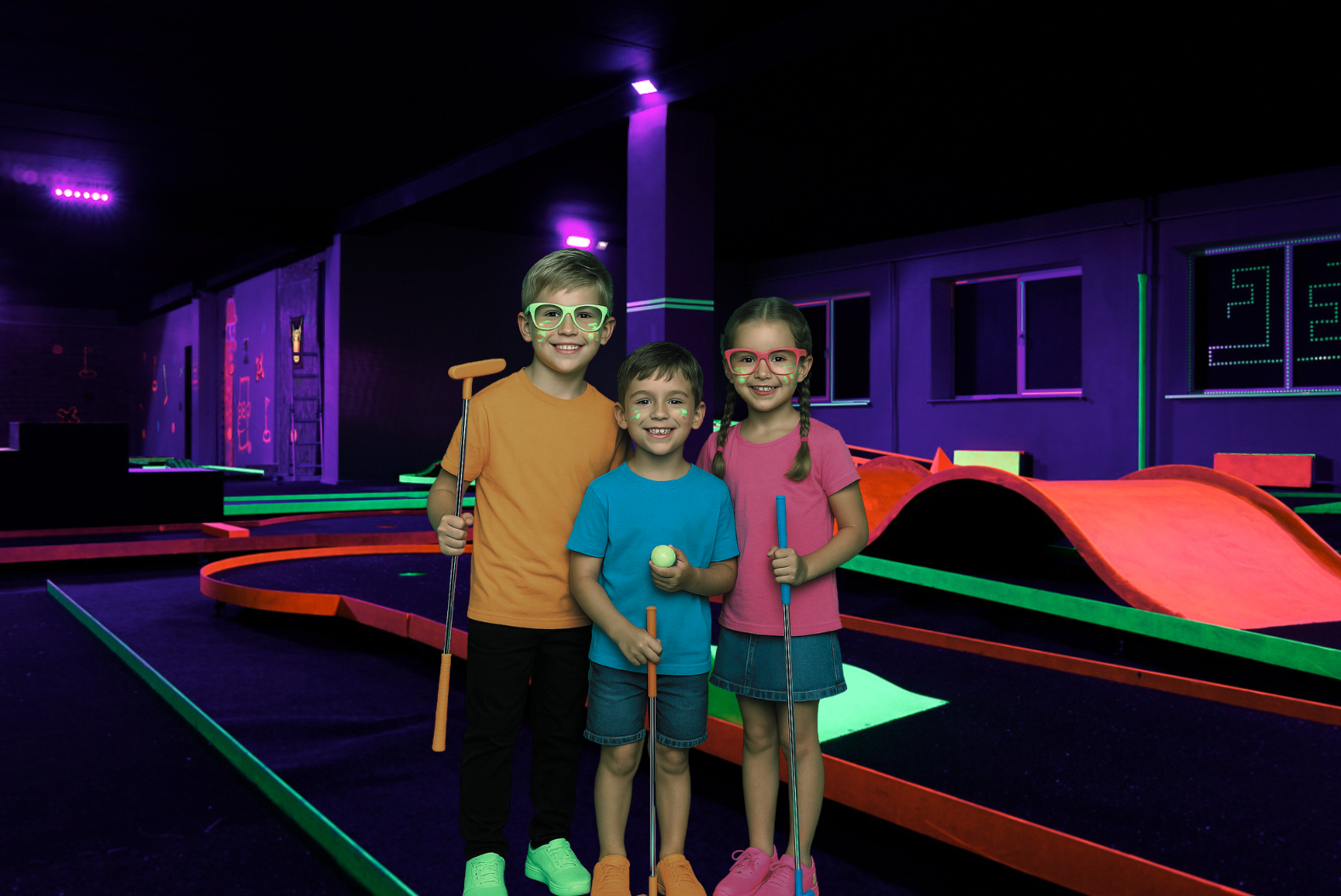 Play4Score Neon Mini Golf