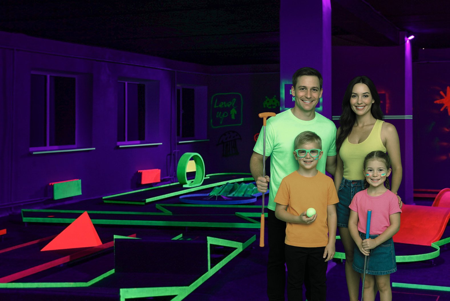 Play4Score Neon Mini Golf