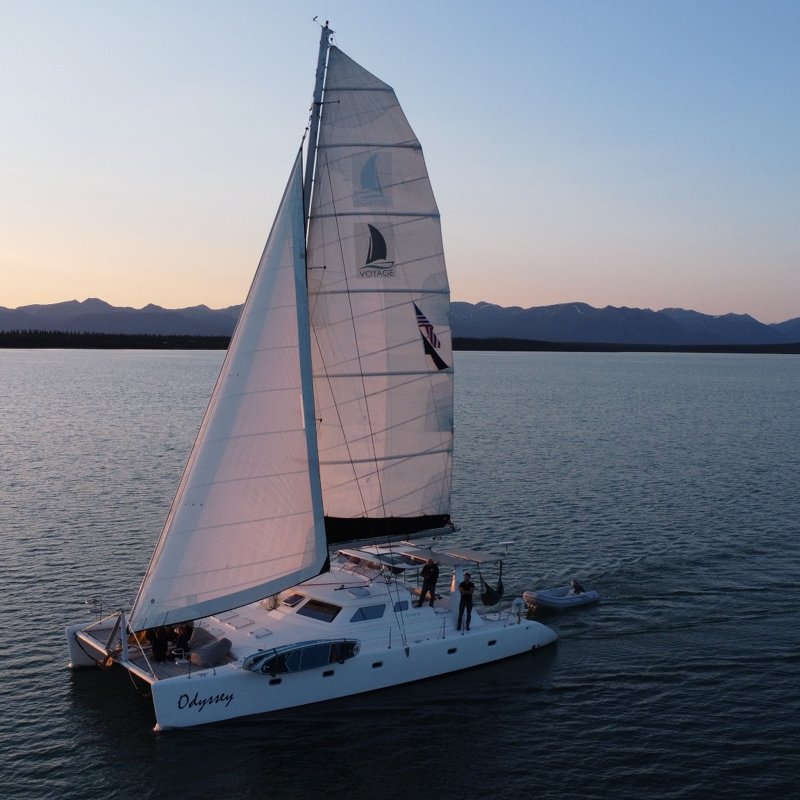 Sailing Lake Clark