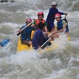 Full Day White Water Rafting 5 Km. Zipline + Elephant Riding 30 Mins.Waterfall with Lunch