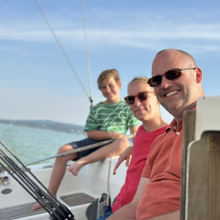 Sailing at Lake Balaton