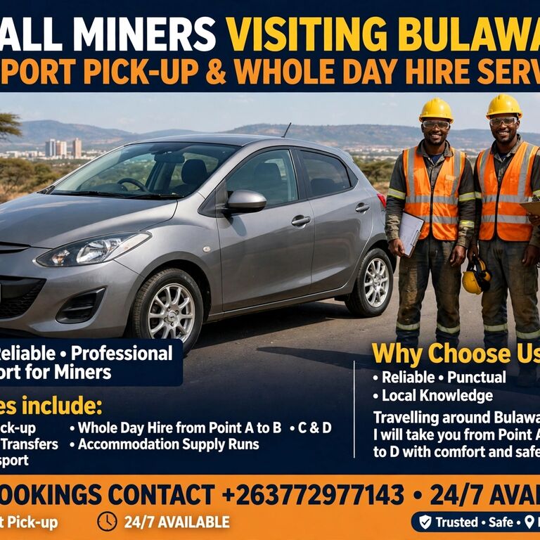 Airport Rides in Bulawayo Zim