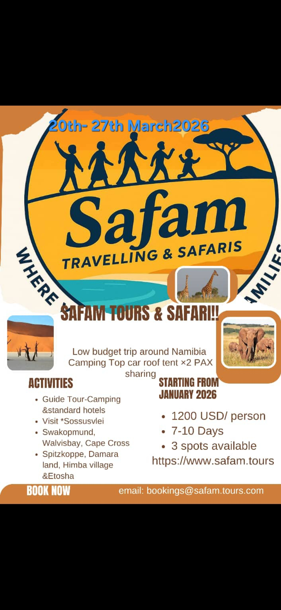 Safam Traveling and Safari