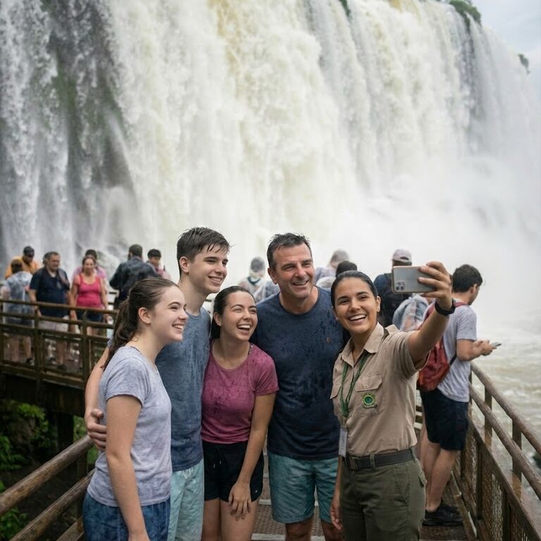 Iguassu Falls: Brazilian-Argentinian Sides in 1 Day Hotel Pickup