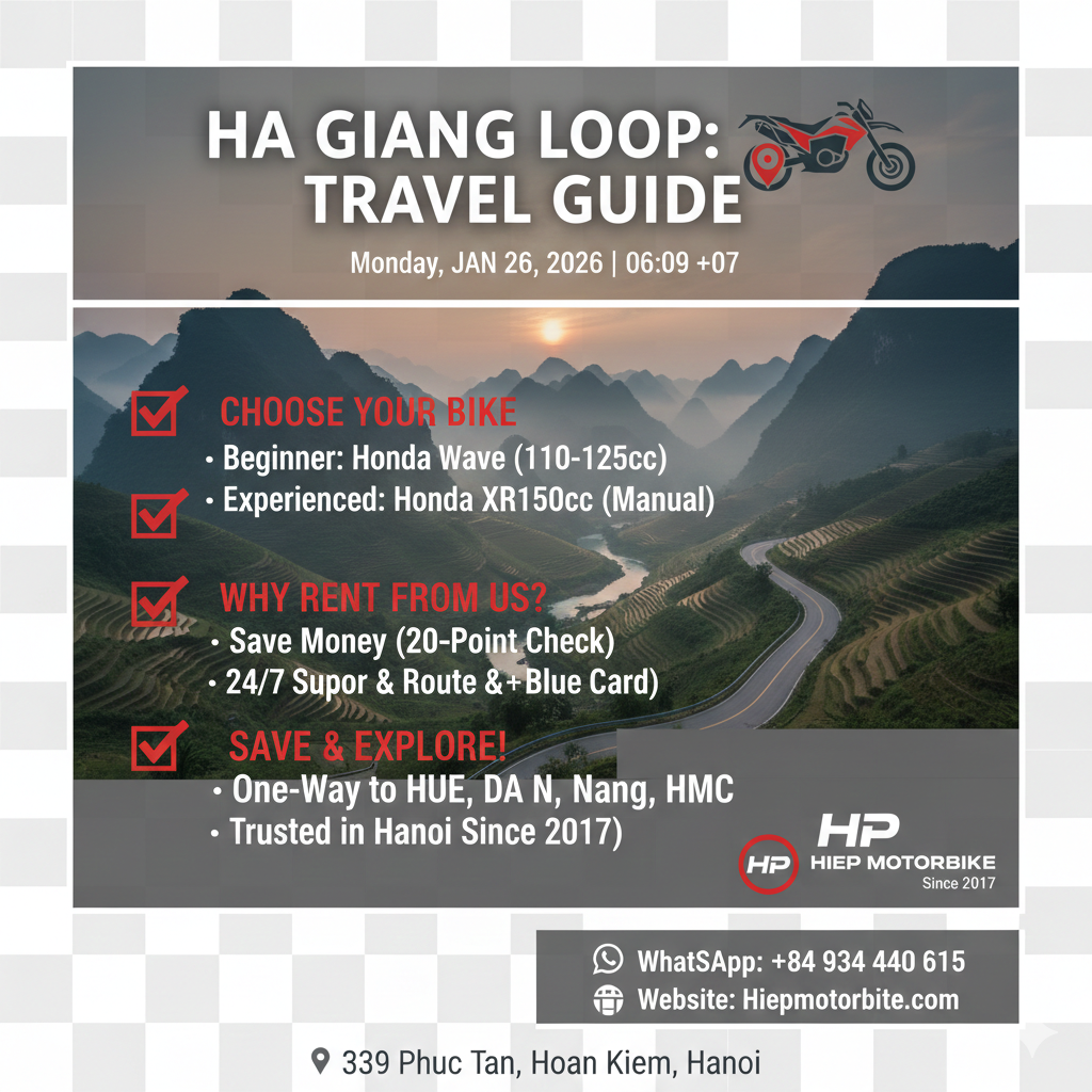 Hiep Motorbike Rental & Sale Travel Vietnam