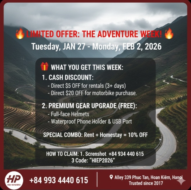 Hiep Motorbike Rental & Sale Travel Vietnam