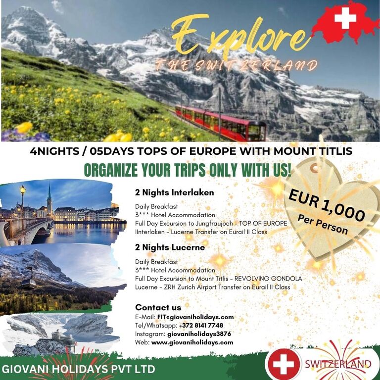 GIOVANI HOLIDAYS OU - THE EUROPE EXPERTS