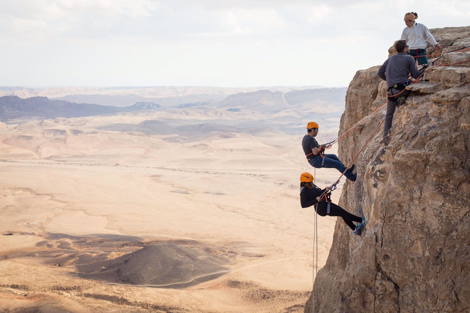 Rappelling Mitzpe Ramon