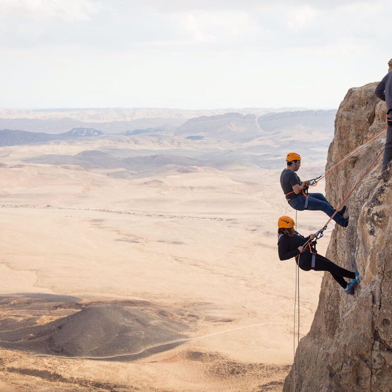 Rappelling Mitzpe Ramon
