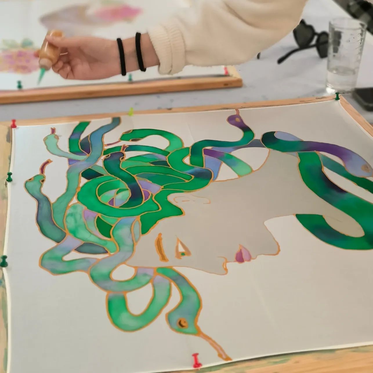 Create your own silk scarf workshop