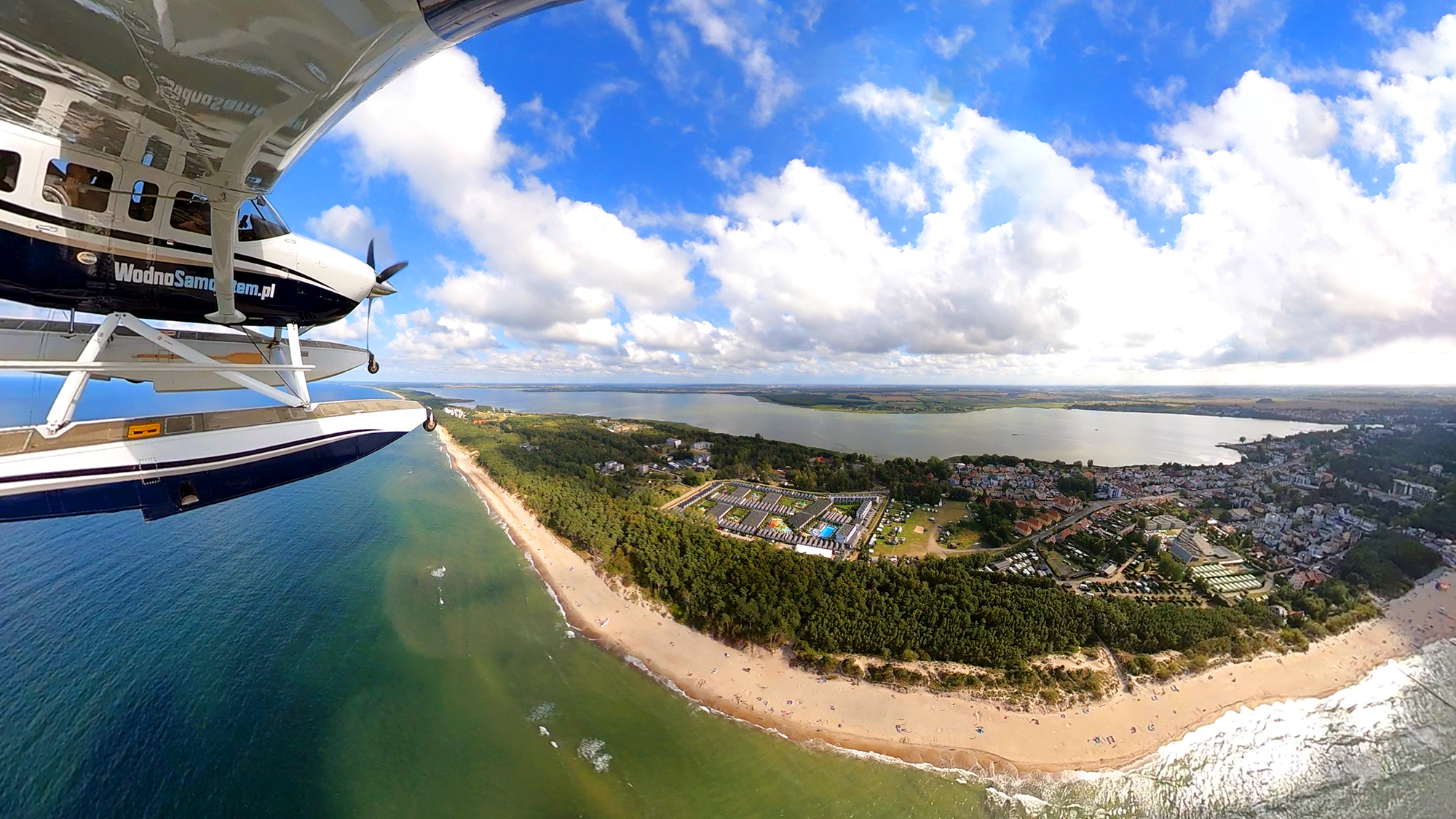 Scenic flights over Baltic Sea
