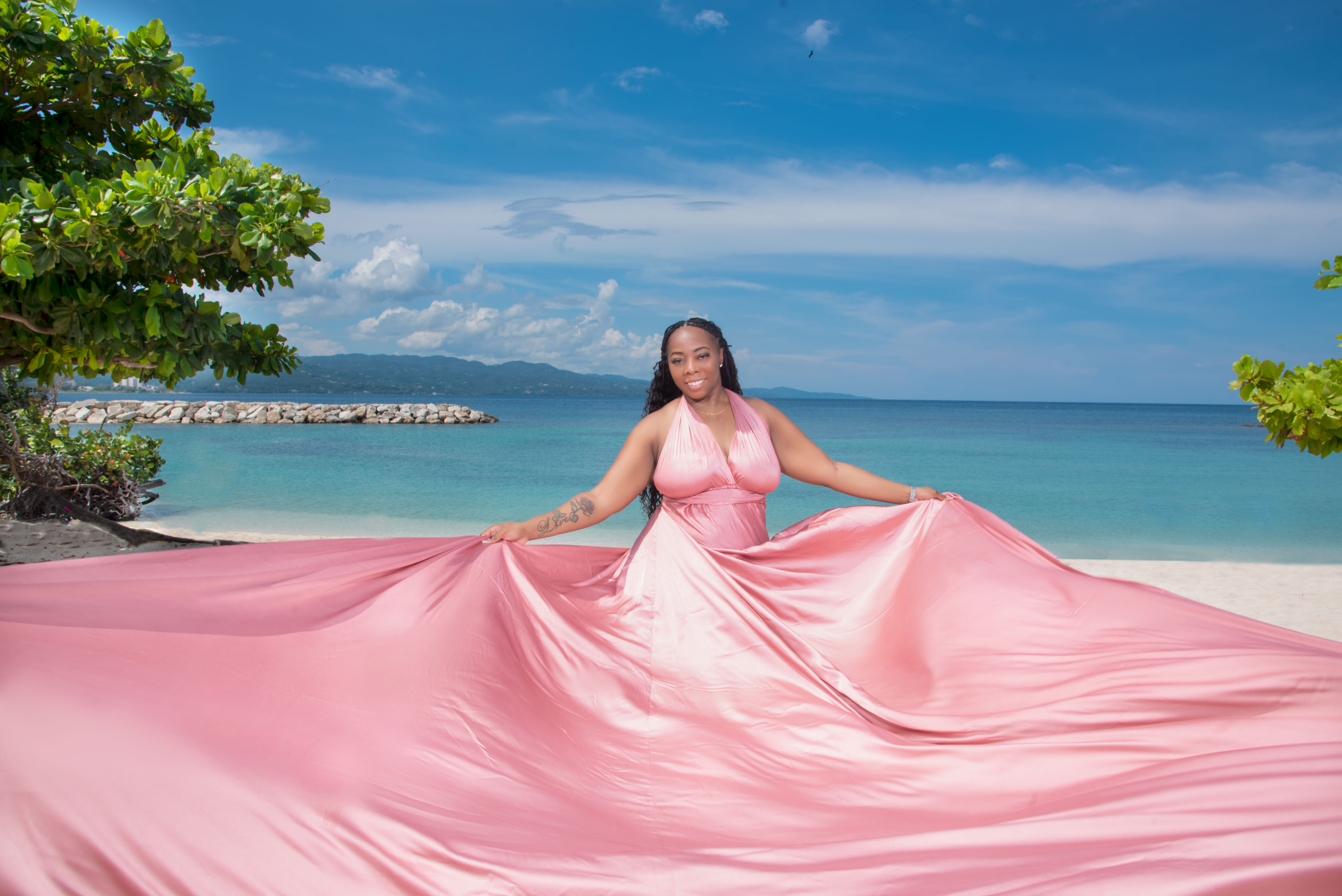 Clear kayak & Flying dress photoshoot