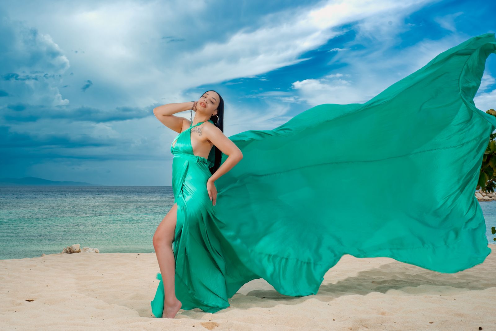 Clear kayak & Flying dress photoshoot