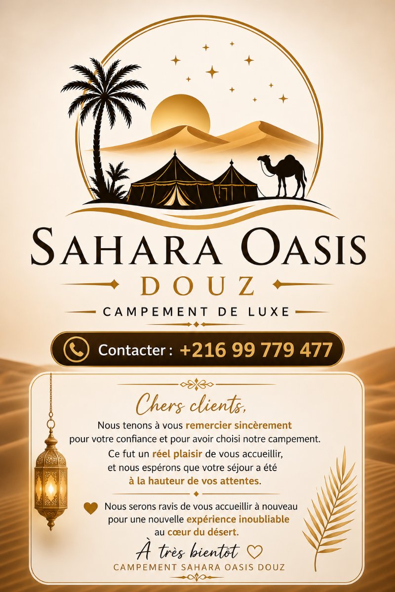 Campement Sahara Oasis Douz