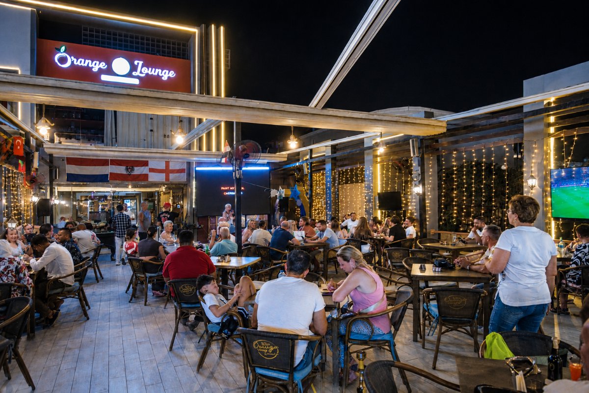Orange lounge restaurant