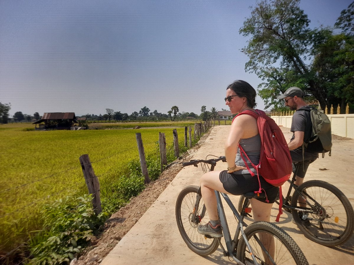 Wat Phu Khmer Temple by Bike
