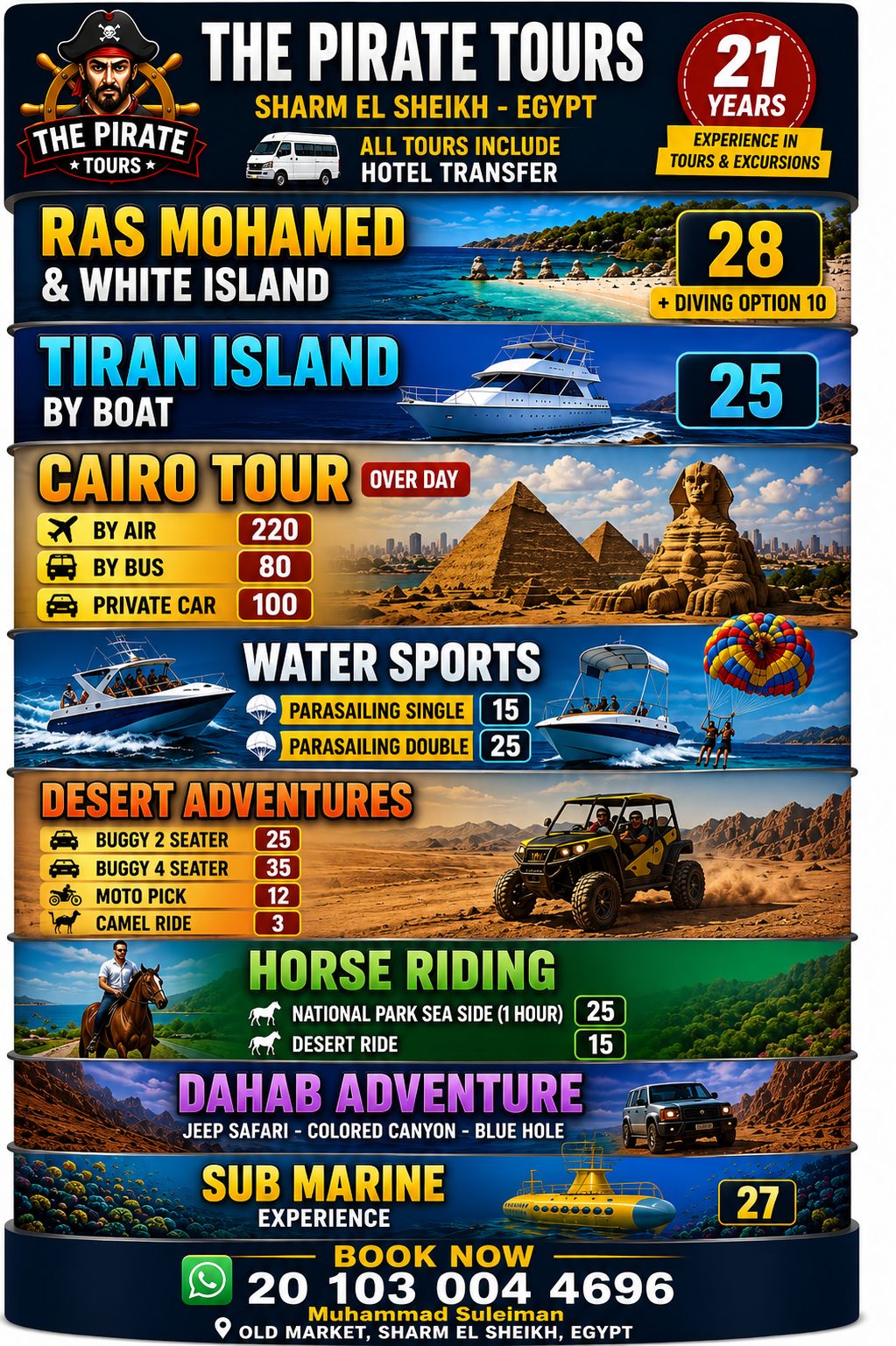 The pirate tour Sharm