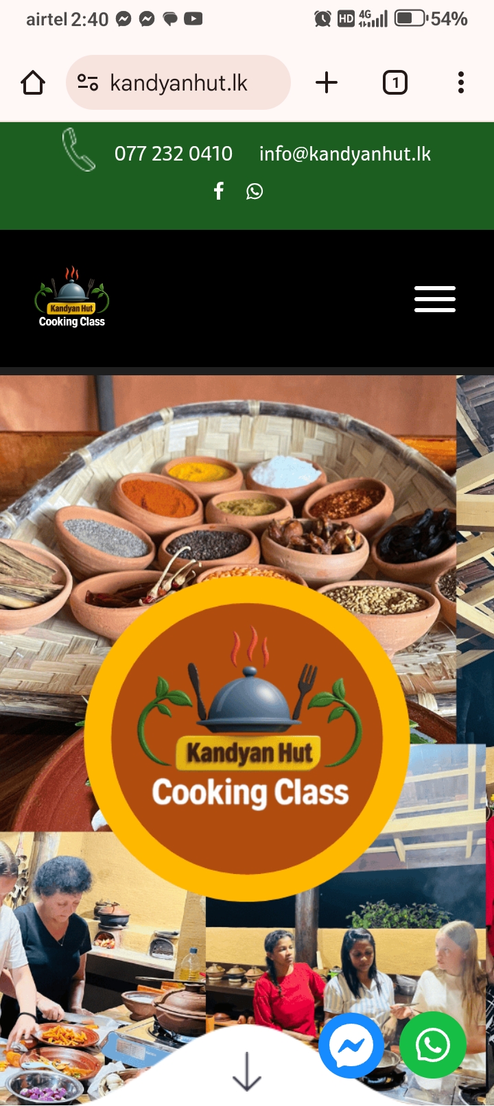 Kandyanhut cooking class