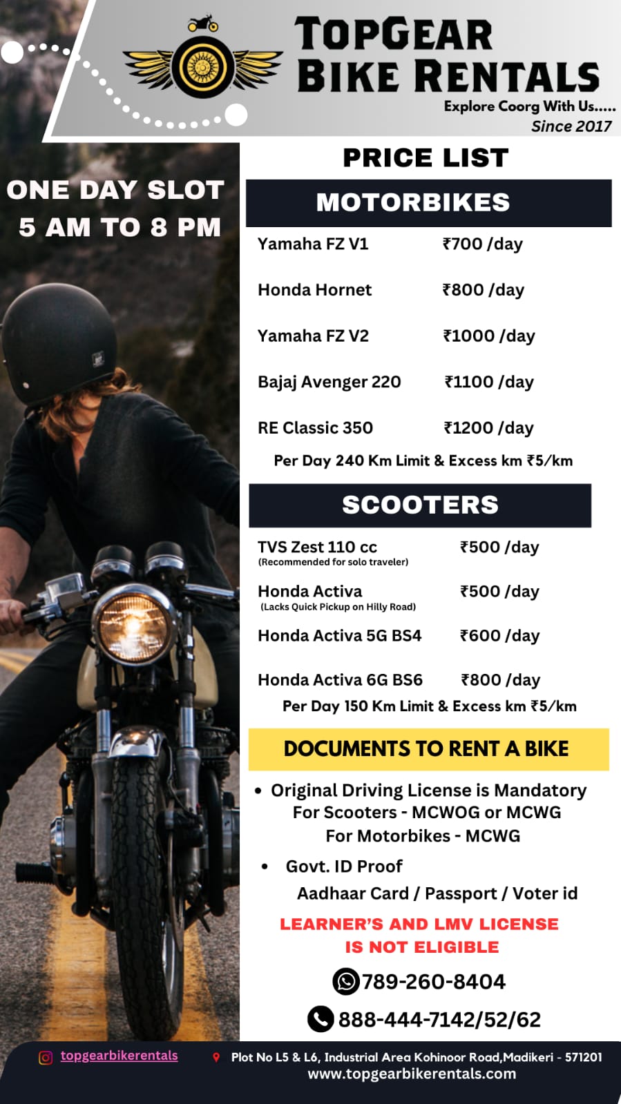 Topgear Bike Rentals