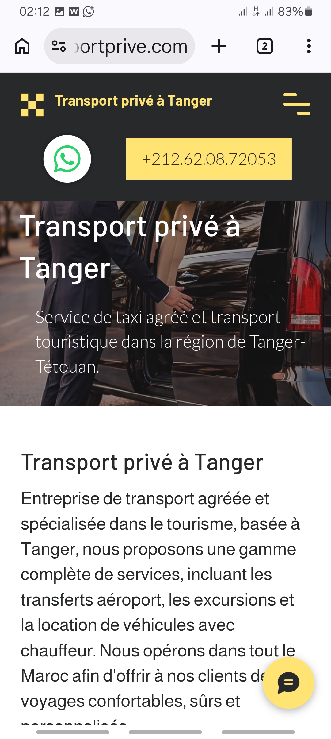 Tangertransportprive
