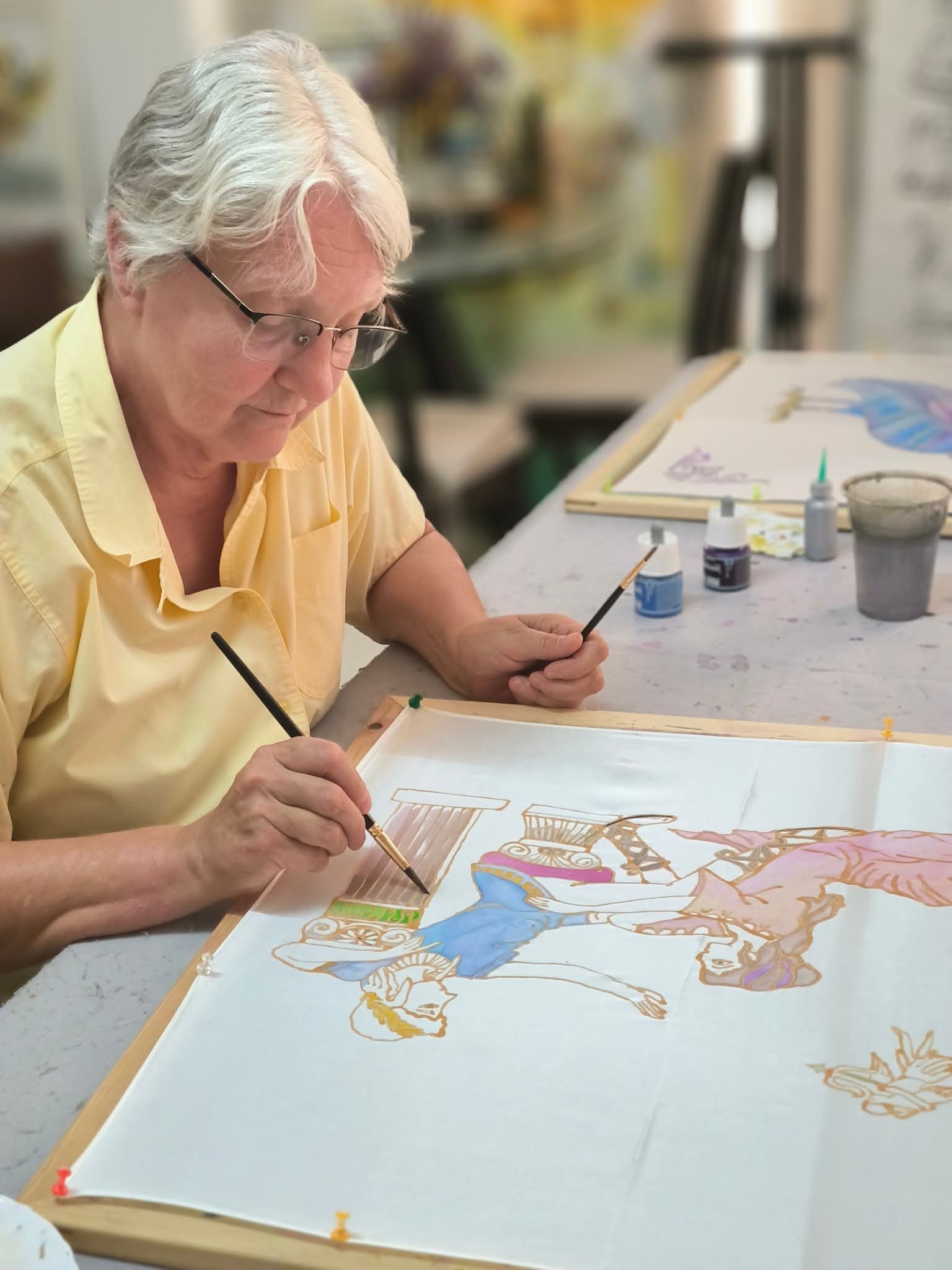Create your own silk scarf workshop