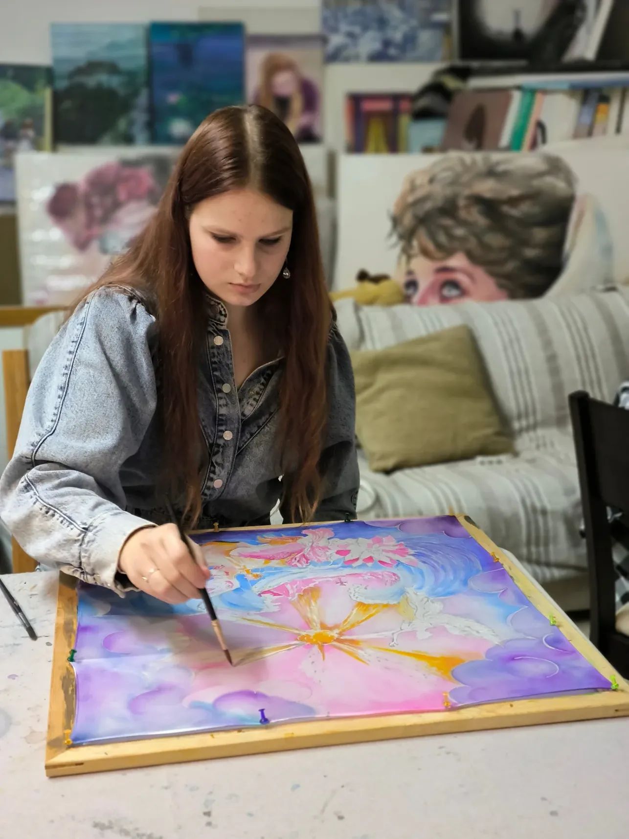 Create your own silk scarf workshop