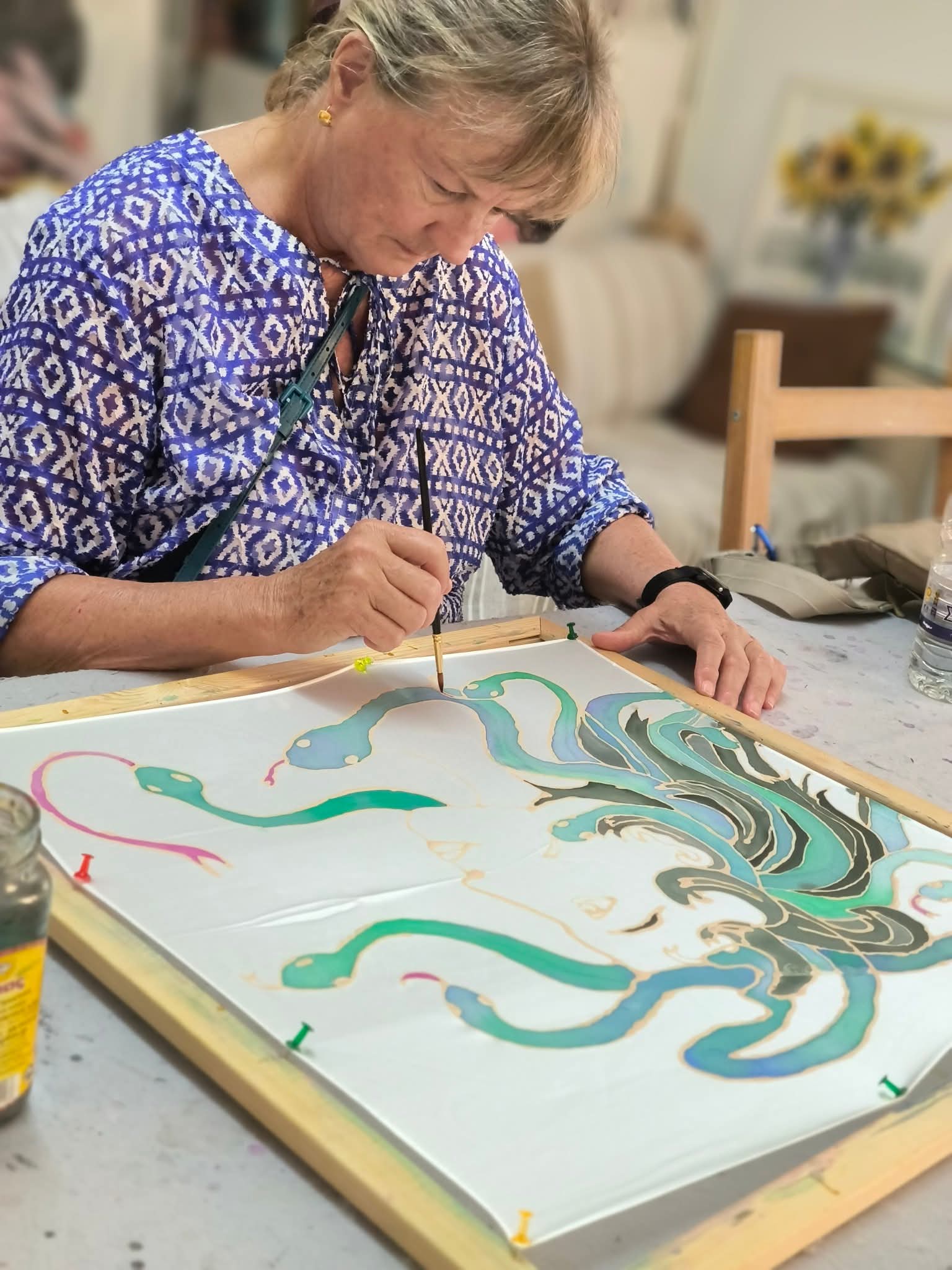 Create your own silk scarf workshop