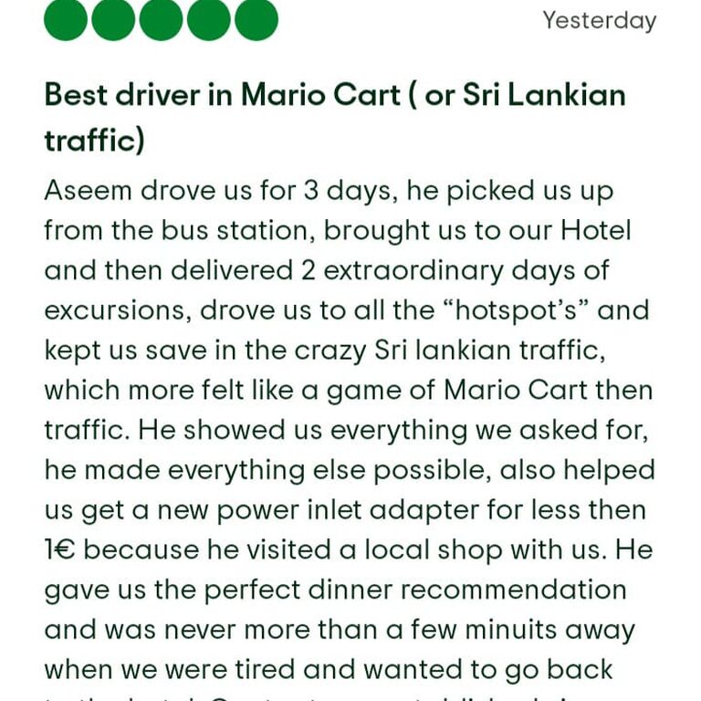 SHABITH tour kandy