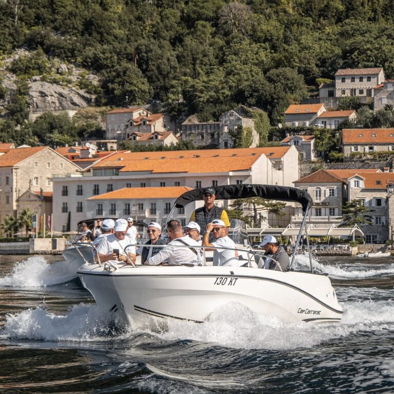 Kotor: Blue Cave, Submarine Base and Lady of the Rocks Tour