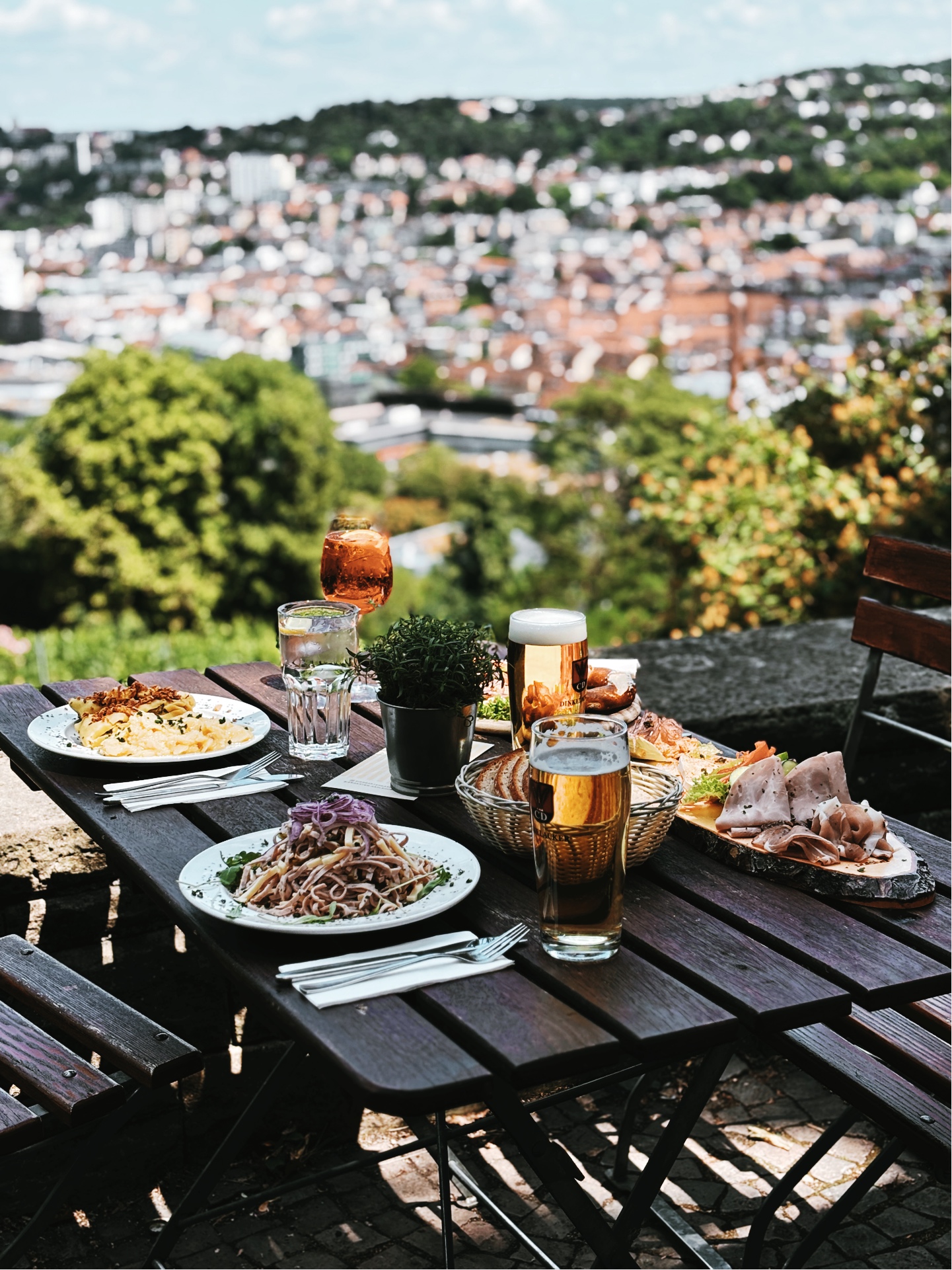 Biergarten auf der Karlshöhe