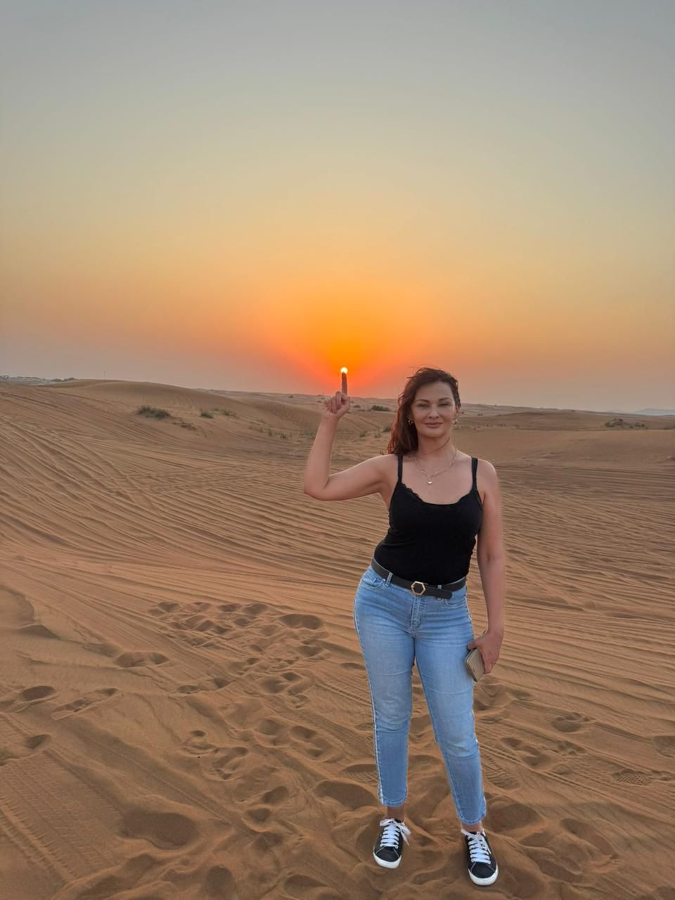 Dubai desert safari red dunes