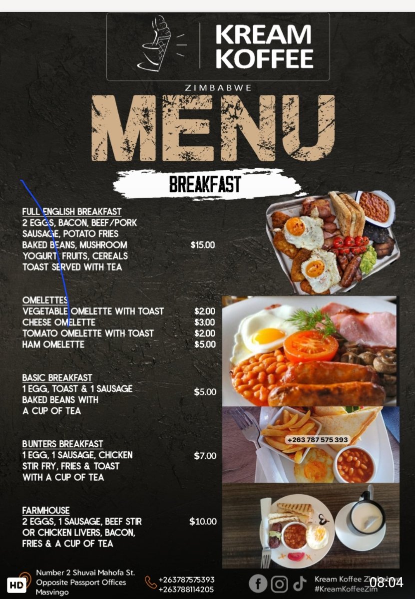 Kream n Koffee Zimbabwe